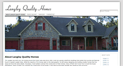 Desktop Screenshot of langleyqualityhomes.com